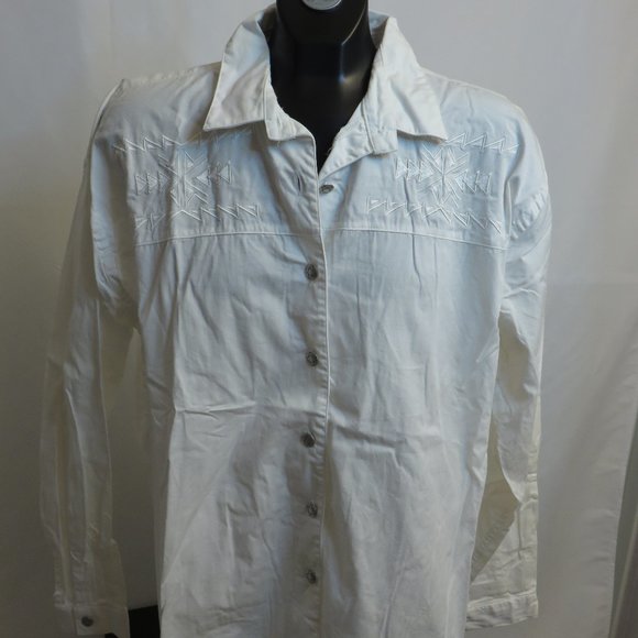 Mid-West Garment Co: White Ladies Western Shirt - Picture 1 of 6